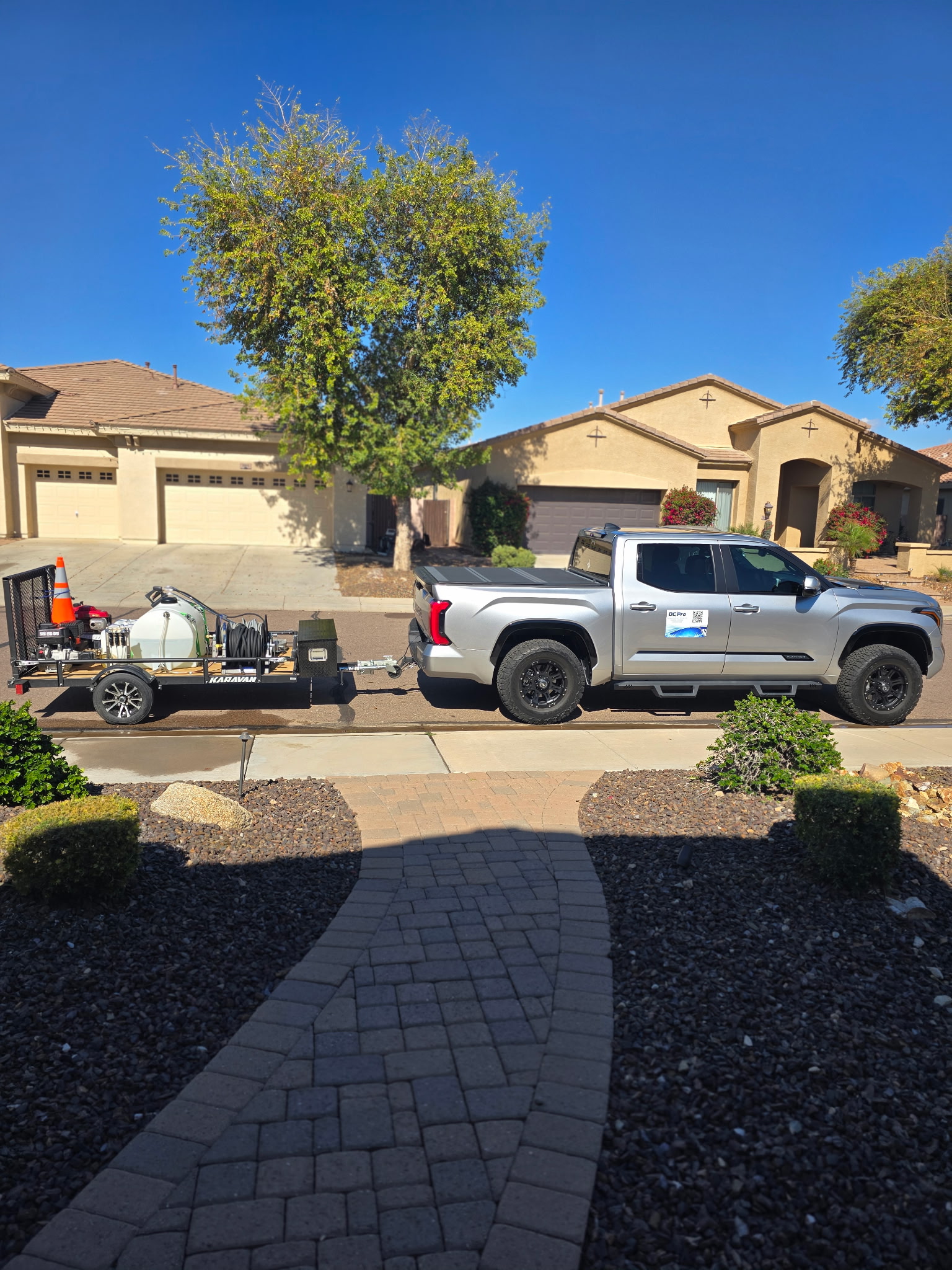 Power washing exterior cleaning
